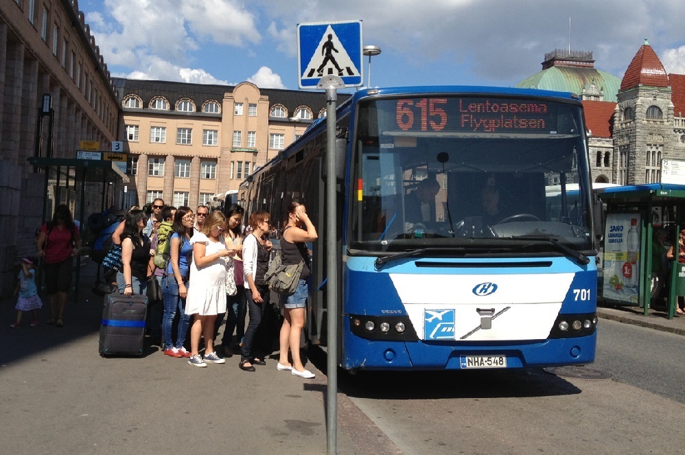 Автобус из аэропорта в Хельсинки