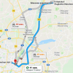 Маршрут из аэропорта Мюнхена в город
