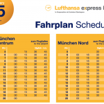 Расписание автобуса Lufthansa Airport Bus из Мюнхена