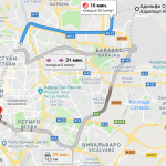 Маршрут из аэропорта Барахас в Мадрид