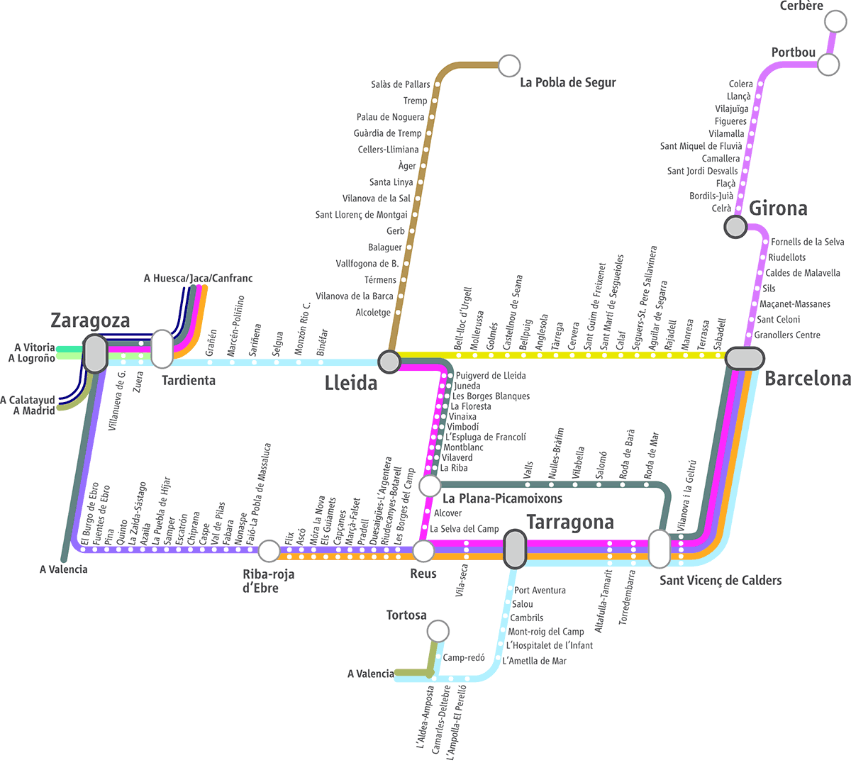 Схема поездов Renfe