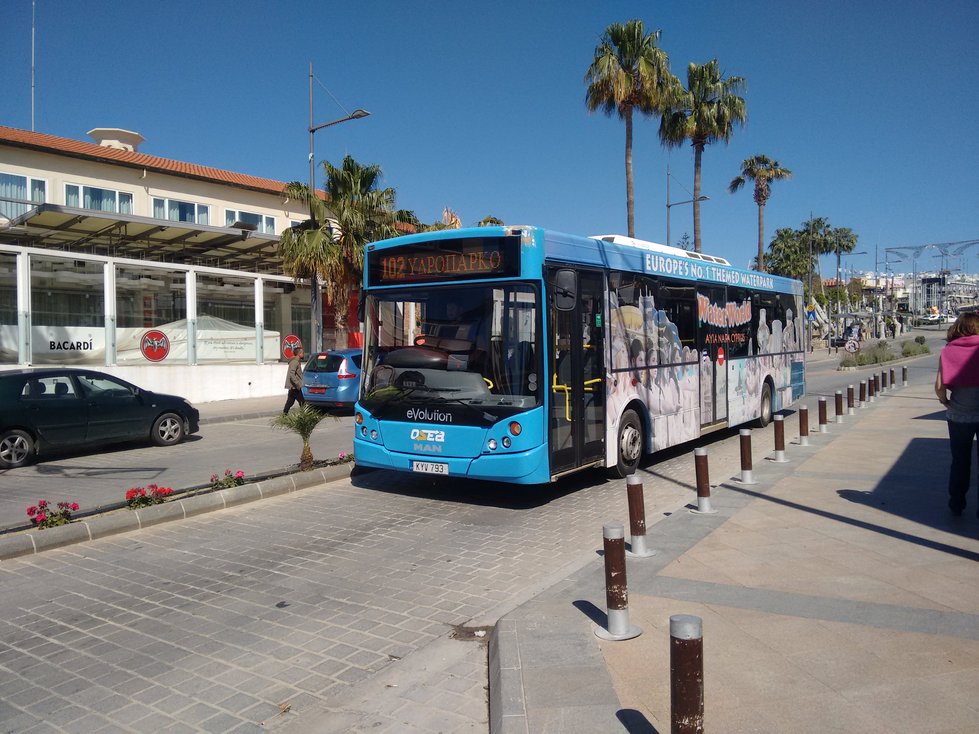 Автобус из аэропорта Ларнаки в Протарас